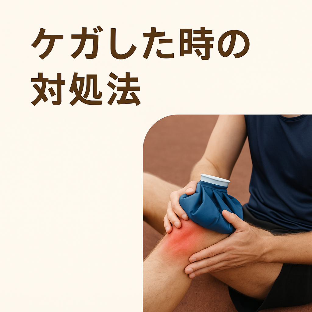 運動中のケガに対しての適切な対処法について