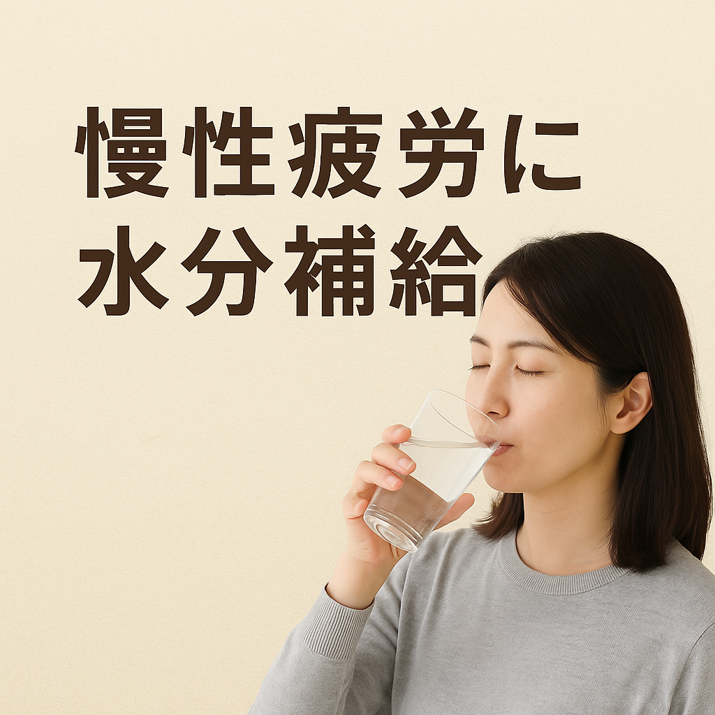 慢性疲労に対して水分補給もとても大事