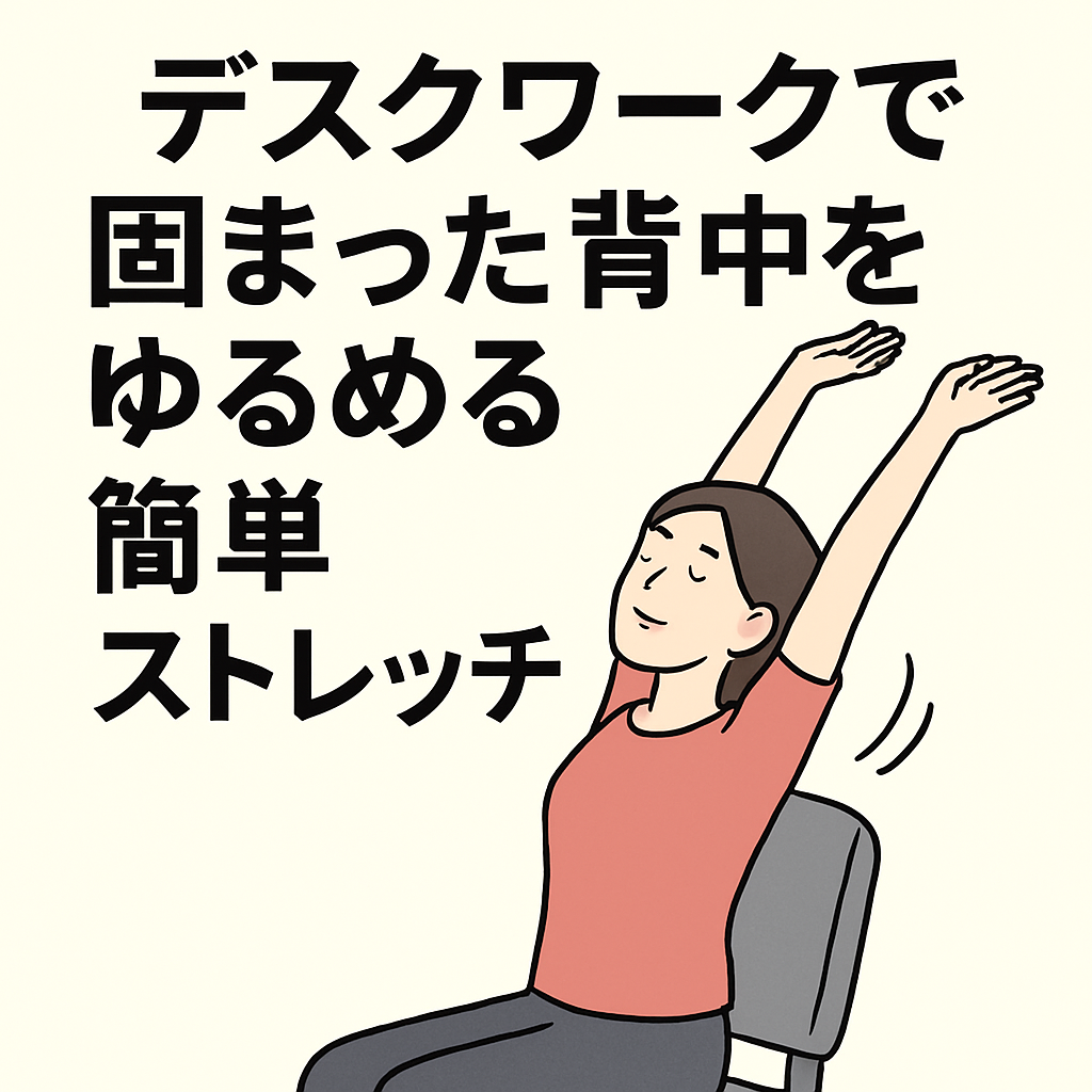 デスクワークで固まる背中を一気にゆるめる！自宅・職場でできる簡単ストレッチ＆コリ対策