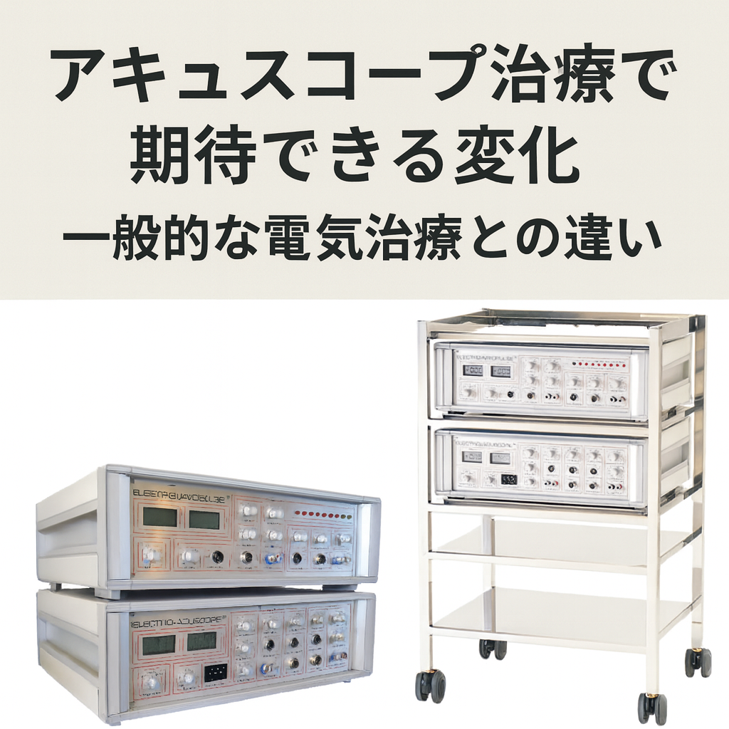 アキュスコープ治療で期待できる変化とは？一般的な電気治療との決定的な違い｜にしむら整体院