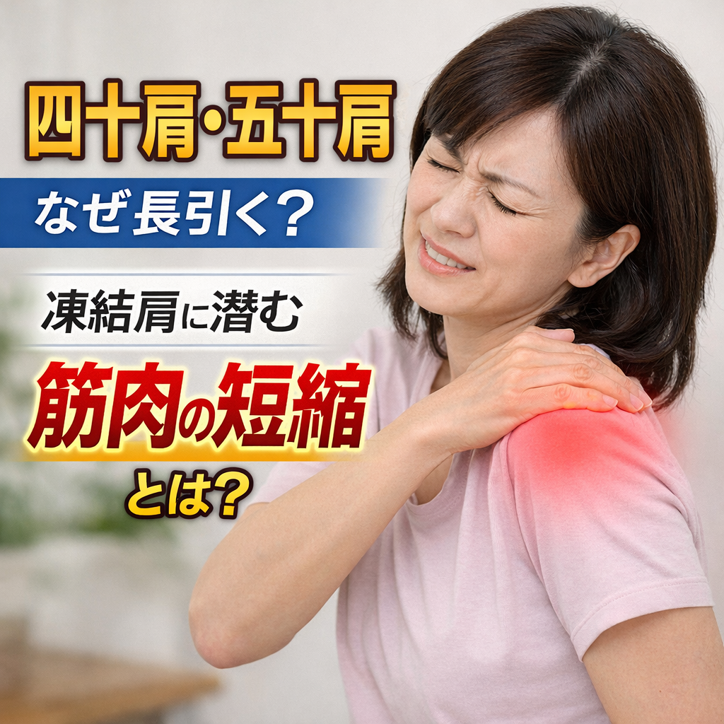 四十肩・五十肩はなぜ長引く？凍結肩に潜む「筋肉の短縮」という本当の原因