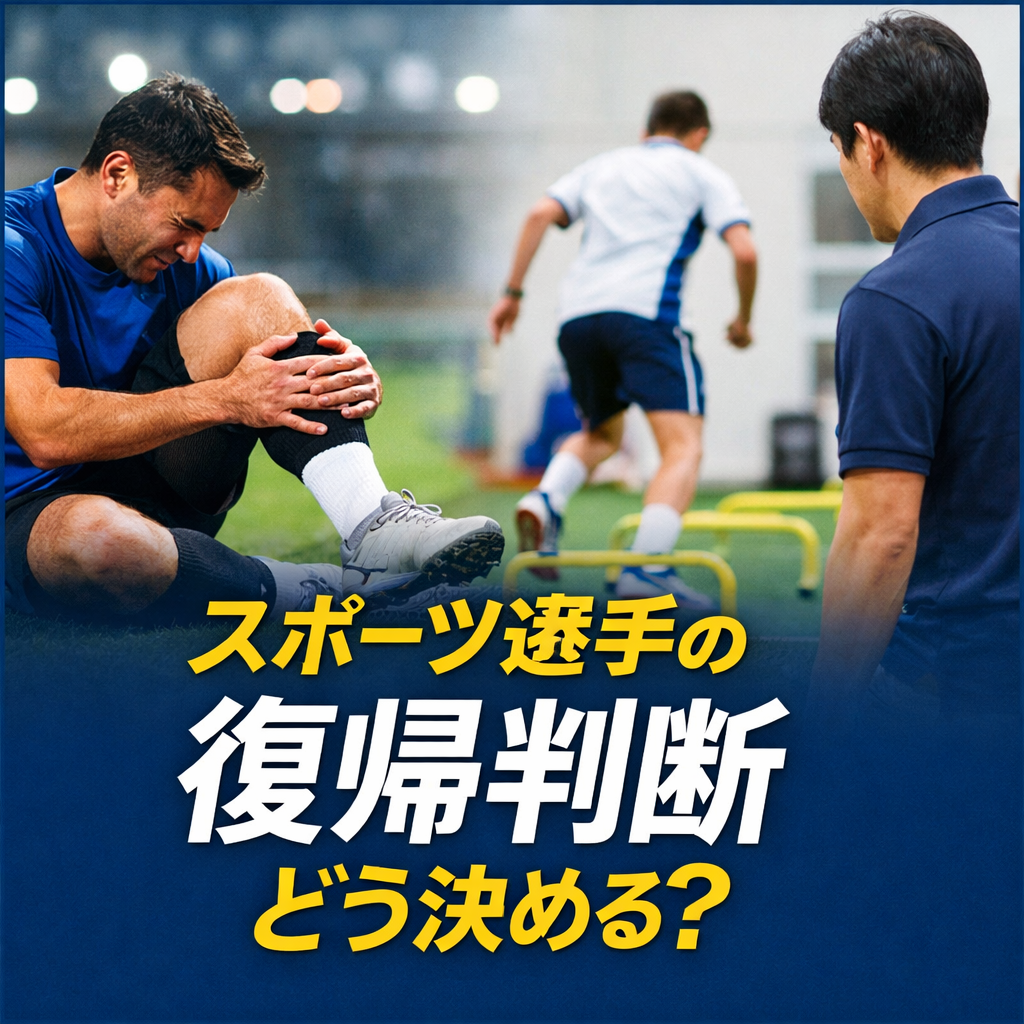 スポーツ選手の復帰判断はどう決める？｜再発を防ぐために整体院が重視する3つの基準