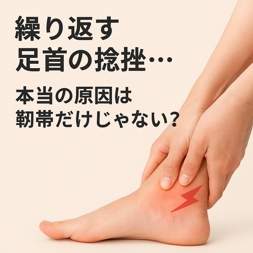 繰り返す足首の捻挫…本当の原因は靭帯だけじゃない？前脛骨筋の硬さが招く捻挫の正体とは