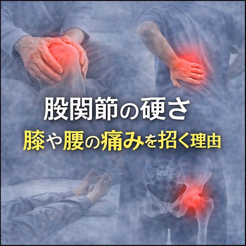 股関節の硬さが膝や腰の痛みを招く理由｜見落とされやすい本当の原因とは