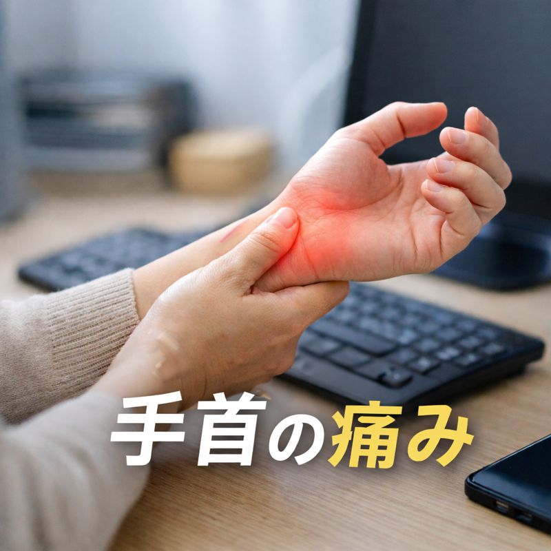 デスクワークで悪化する手首の痛み、その正体とは？原因と整体での根本改善法【熊本・にしむら整体院】