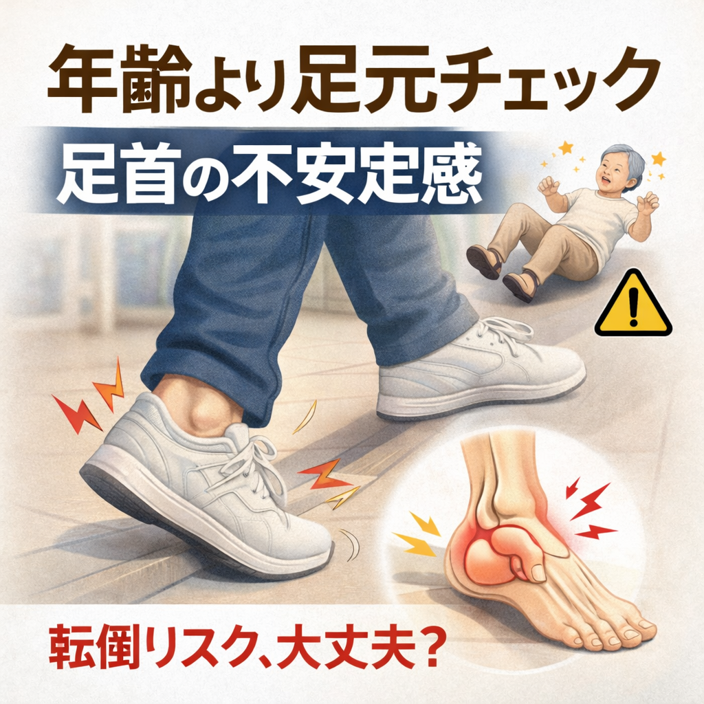 足首の不安定感が転倒リスクを高める！？