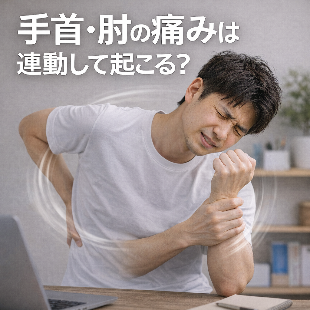 手首・肘の痛みは連動して起こる？原因と改善法を整体の視点で解説｜にしむら整体院