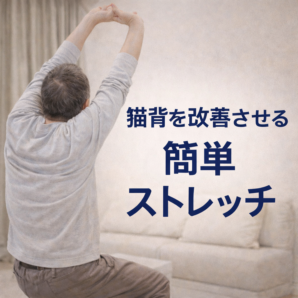 猫背を改善させる簡単ストレッチ｜姿勢を整えて肩こり・腰痛を予防
