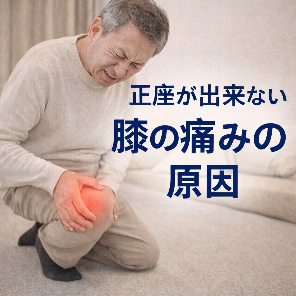 正座が出来ない膝の痛みの原因とは？改善のポイントと対処法を解説