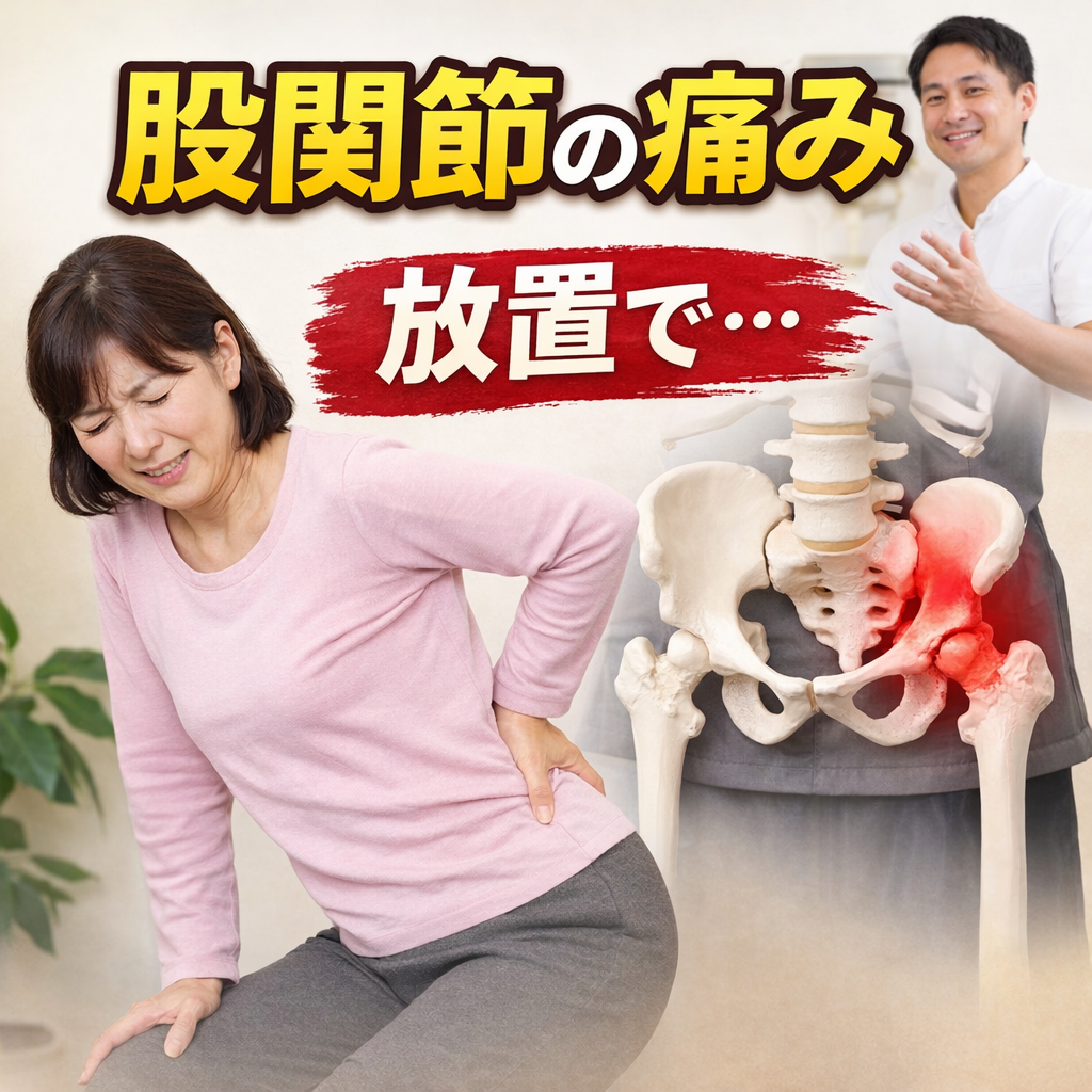 股関節の痛みを放置すると危険？熊本で整体師が解説するリスクと対処法